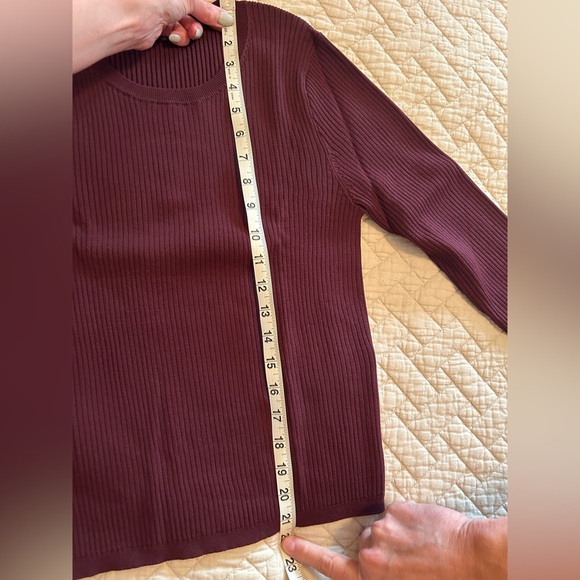 J. Crew Ribbed 3/4 Length Sleeve Shirt - Picture 10 of 10